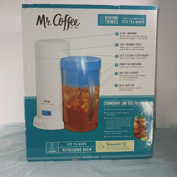 Mr. Coffee Kitchen Mr Coffee Iced Tea Maker 2 Quart New In Box